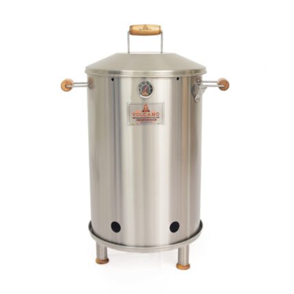 Asador Barril Marte Mediano Manijas Madera Teca